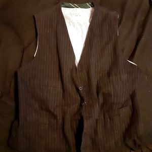 Black w/ White Stripe Vest